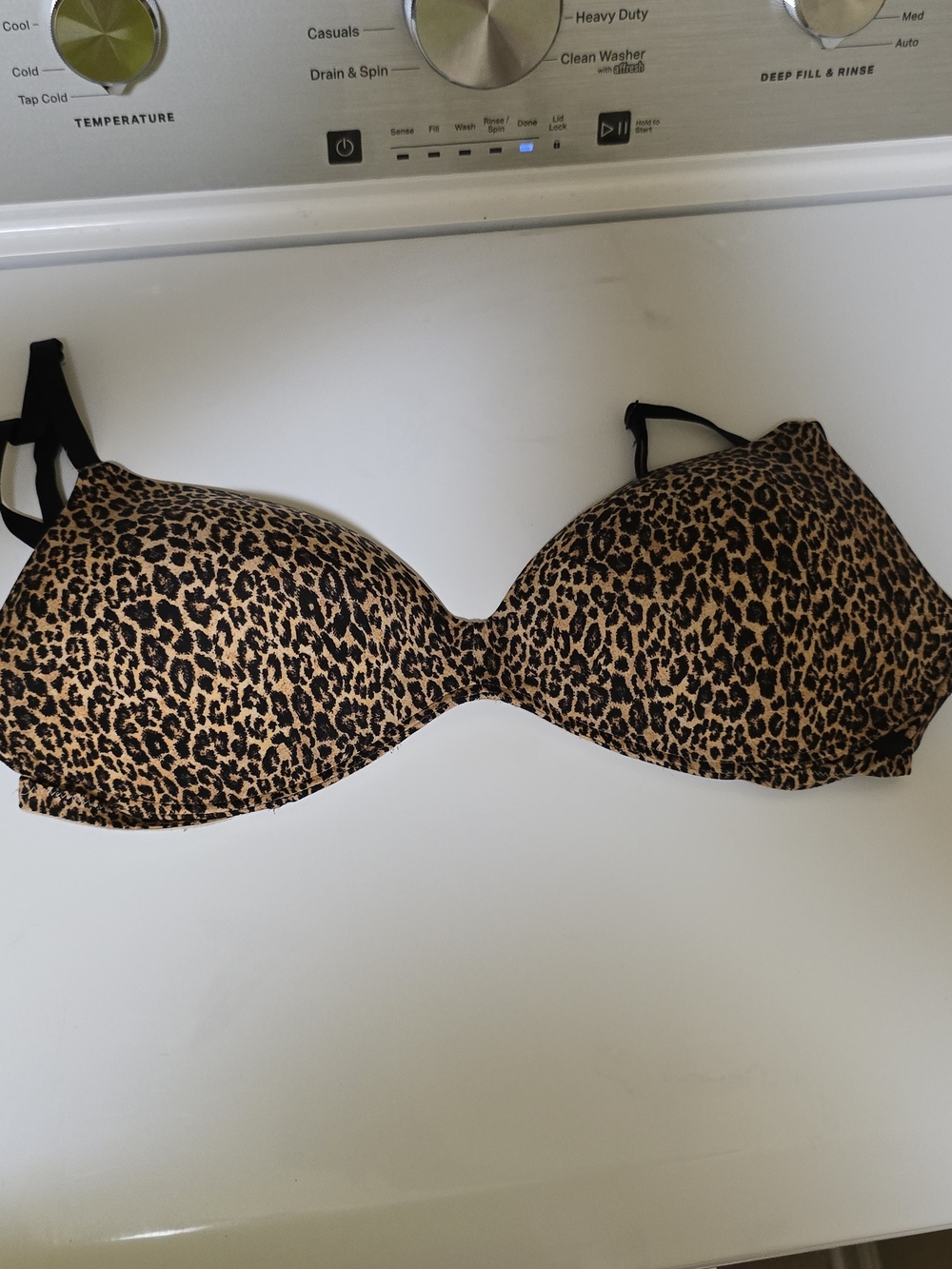 Victoria's Secret Leopard Print Push-Up Bra - Black & Brown